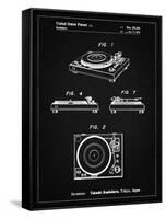 PP1028-Vintage Black Sansui Turntable 1979 Patent Poster-Cole Borders-Framed Stretched Canvas