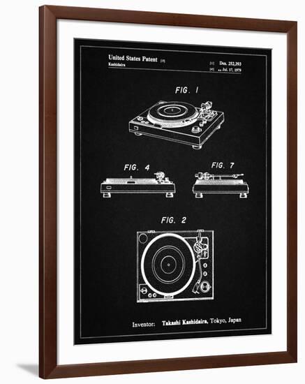 PP1028-Vintage Black Sansui Turntable 1979 Patent Poster-Cole Borders-Framed Giclee Print