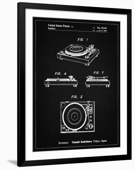 PP1028-Vintage Black Sansui Turntable 1979 Patent Poster-Cole Borders-Framed Giclee Print