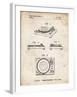 PP1028-Vintage Parchment Sansui Turntable 1979 Patent Poster-Cole Borders-Framed Giclee Print