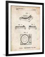 PP1028-Vintage Parchment Sansui Turntable 1979 Patent Poster-Cole Borders-Framed Premium Giclee Print