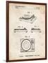 PP1028-Vintage Parchment Sansui Turntable 1979 Patent Poster-Cole Borders-Framed Premium Giclee Print