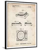 PP1028-Vintage Parchment Sansui Turntable 1979 Patent Poster-Cole Borders-Framed Premium Giclee Print