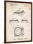 PP1028-Vintage Parchment Sansui Turntable 1979 Patent Poster-Cole Borders-Framed Giclee Print