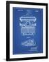 PP1029-Blueprint School Typewriter Patent Poster-Cole Borders-Framed Giclee Print