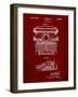 PP1029-Burgundy School Typewriter Patent Poster-Cole Borders-Framed Giclee Print