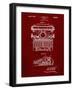 PP1029-Burgundy School Typewriter Patent Poster-Cole Borders-Framed Giclee Print