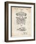 PP1029-Vintage Parchment School Typewriter Patent Poster-Cole Borders-Framed Giclee Print