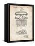 PP1029-Vintage Parchment School Typewriter Patent Poster-Cole Borders-Framed Stretched Canvas