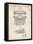 PP1029-Vintage Parchment School Typewriter Patent Poster-Cole Borders-Framed Stretched Canvas