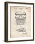 PP1029-Vintage Parchment School Typewriter Patent Poster-Cole Borders-Framed Giclee Print