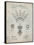 PP1031-Antique Grid Parchment Screw Clamp 1880  Patent Poster-Cole Borders-Framed Stretched Canvas
