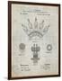 PP1031-Antique Grid Parchment Screw Clamp 1880  Patent Poster-Cole Borders-Framed Premium Giclee Print