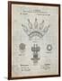 PP1031-Antique Grid Parchment Screw Clamp 1880  Patent Poster-Cole Borders-Framed Premium Giclee Print
