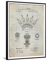 PP1031-Antique Grid Parchment Screw Clamp 1880  Patent Poster-Cole Borders-Framed Premium Giclee Print