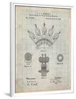 PP1031-Antique Grid Parchment Screw Clamp 1880  Patent Poster-Cole Borders-Framed Premium Giclee Print