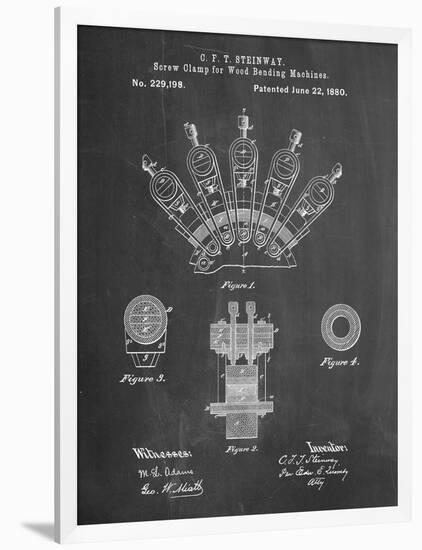 PP1031-Chalkboard Screw Clamp 1880  Patent Poster-Cole Borders-Framed Premium Giclee Print