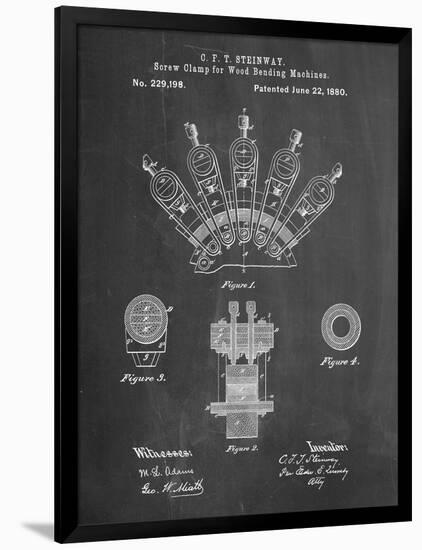 PP1031-Chalkboard Screw Clamp 1880  Patent Poster-Cole Borders-Framed Premium Giclee Print