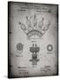 PP1031-Faded Grey Screw Clamp 1880  Patent Poster-Cole Borders-Stretched Canvas