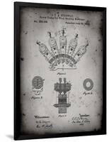 PP1031-Faded Grey Screw Clamp 1880  Patent Poster-Cole Borders-Framed Premium Giclee Print