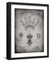 PP1031-Faded Grey Screw Clamp 1880  Patent Poster-Cole Borders-Framed Giclee Print