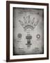 PP1031-Faded Grey Screw Clamp 1880  Patent Poster-Cole Borders-Framed Giclee Print