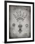 PP1031-Faded Grey Screw Clamp 1880  Patent Poster-Cole Borders-Framed Giclee Print