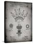PP1031-Faded Grey Screw Clamp 1880  Patent Poster-Cole Borders-Stretched Canvas