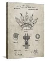 PP1031-Sandstone Screw Clamp 1880  Patent Poster-Cole Borders-Stretched Canvas