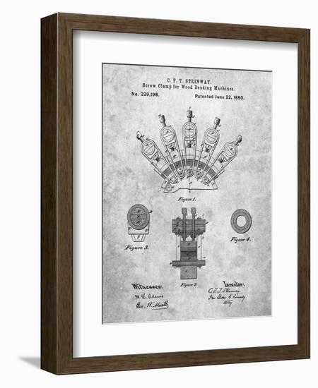 PP1031-Slate Screw Clamp 1880  Patent Poster-Cole Borders-Framed Giclee Print