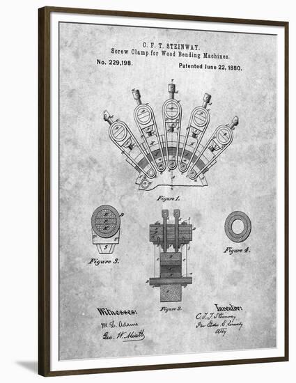 PP1031-Slate Screw Clamp 1880  Patent Poster-Cole Borders-Framed Premium Giclee Print