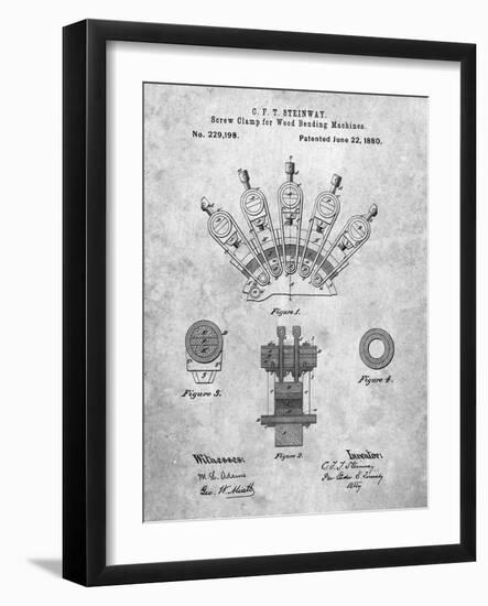 PP1031-Slate Screw Clamp 1880  Patent Poster-Cole Borders-Framed Giclee Print