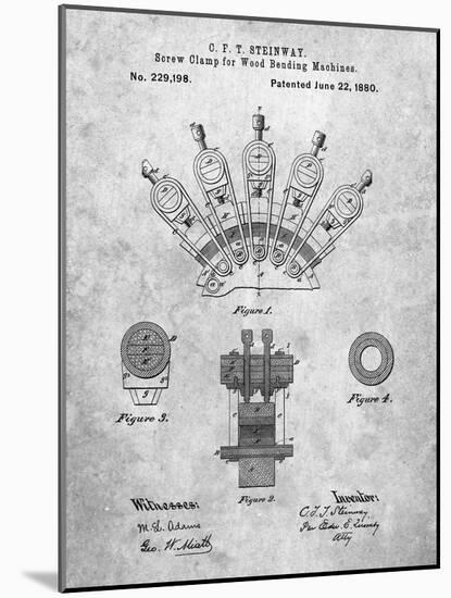 PP1031-Slate Screw Clamp 1880  Patent Poster-Cole Borders-Mounted Giclee Print