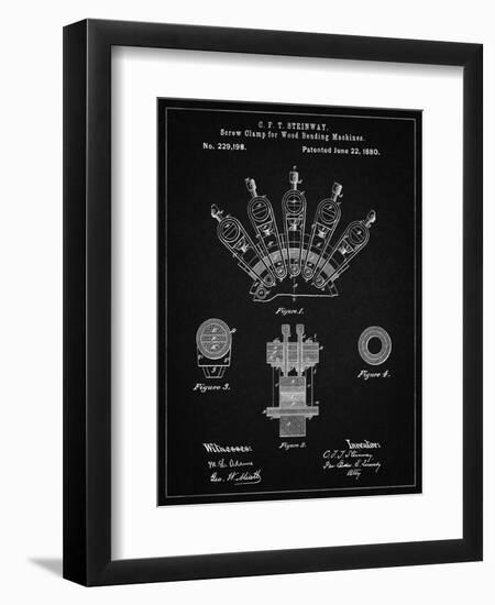 PP1031-Vintage Black Screw Clamp 1880  Patent Poster-Cole Borders-Framed Giclee Print