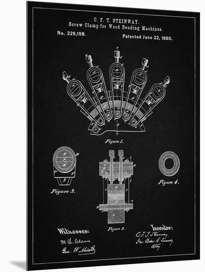 PP1031-Vintage Black Screw Clamp 1880  Patent Poster-Cole Borders-Mounted Premium Giclee Print