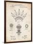 PP1031-Vintage Parchment Screw Clamp 1880  Patent Poster-Cole Borders-Framed Giclee Print