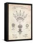 PP1031-Vintage Parchment Screw Clamp 1880  Patent Poster-Cole Borders-Framed Stretched Canvas