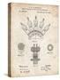 PP1031-Vintage Parchment Screw Clamp 1880  Patent Poster-Cole Borders-Stretched Canvas