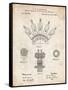 PP1031-Vintage Parchment Screw Clamp 1880  Patent Poster-Cole Borders-Framed Stretched Canvas
