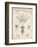 PP1031-Vintage Parchment Screw Clamp 1880  Patent Poster-Cole Borders-Framed Premium Giclee Print