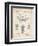 PP1031-Vintage Parchment Screw Clamp 1880  Patent Poster-Cole Borders-Framed Premium Giclee Print