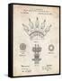 PP1031-Vintage Parchment Screw Clamp 1880  Patent Poster-Cole Borders-Framed Stretched Canvas