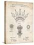 PP1031-Vintage Parchment Screw Clamp 1880  Patent Poster-Cole Borders-Stretched Canvas