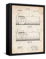 PP1033-Vintage Parchment Shotgun Shell Patent Print-Cole Borders-Framed Stretched Canvas