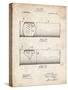 PP1033-Vintage Parchment Shotgun Shell Patent Print-Cole Borders-Stretched Canvas