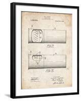 PP1033-Vintage Parchment Shotgun Shell Patent Print-Cole Borders-Framed Giclee Print