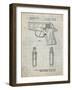 PP1034-Antique Grid Parchment Sig Sauer P220 Pistol Patent Poster-Cole Borders-Framed Giclee Print