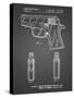 PP1034-Black Grid Sig Sauer P220 Pistol Patent Poster-Cole Borders-Stretched Canvas