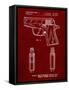 PP1034-Burgundy Sig Sauer P220 Pistol Patent Poster-Cole Borders-Framed Stretched Canvas