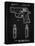 PP1034-Vintage Black Sig Sauer P220 Pistol Patent Poster-Cole Borders-Stretched Canvas
